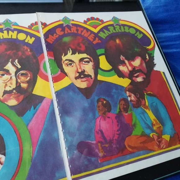 WOW 1970s Beatles Vintage Psychedelic Sergeant  Pepper's 70s Pop Art Wall Decor - Picture 3 of 4